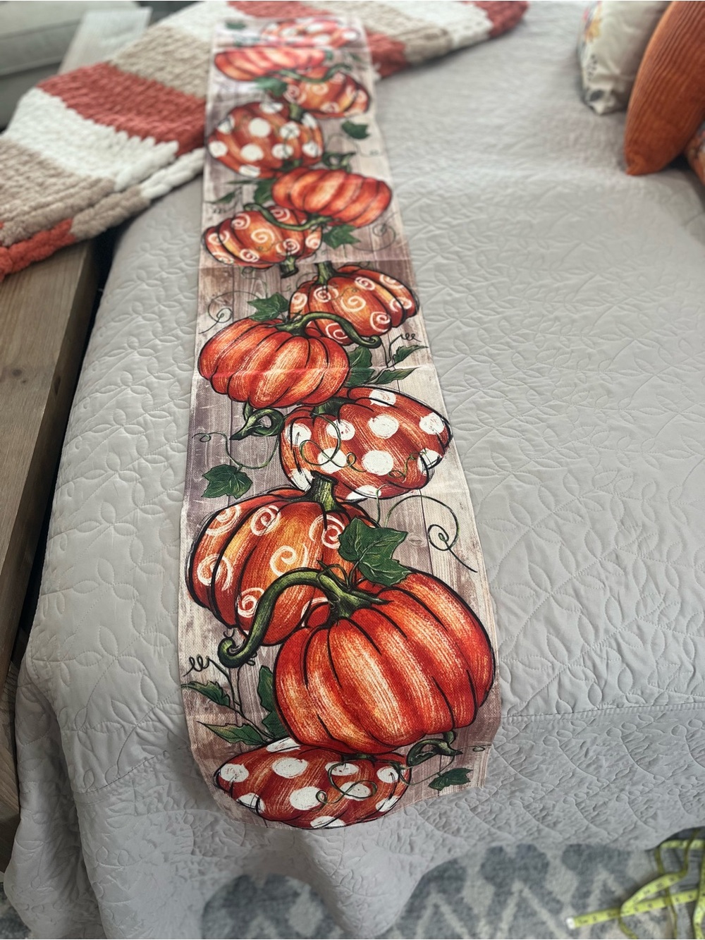 Autumn Pumpkin Table Runner